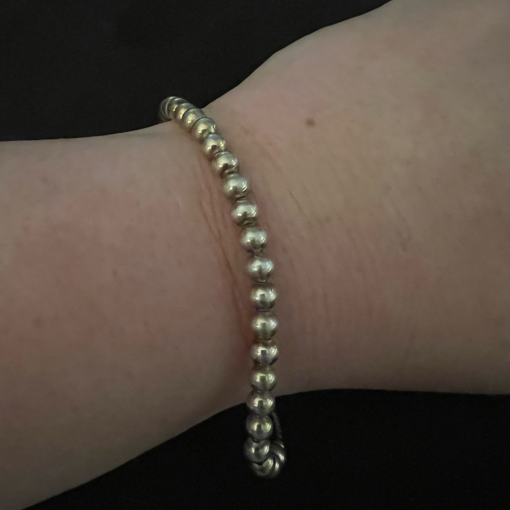 Elegant Rose Gold Beaded Bracelet